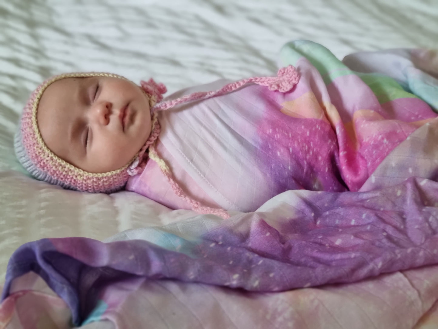 Baby Swaddle Bamboo Wrap ~ 'Stardust'