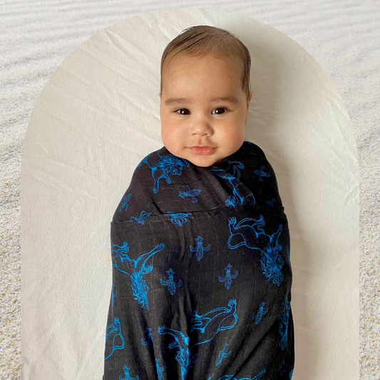 Bamboo Baby Swaddle Wrap 'Fit for a King'