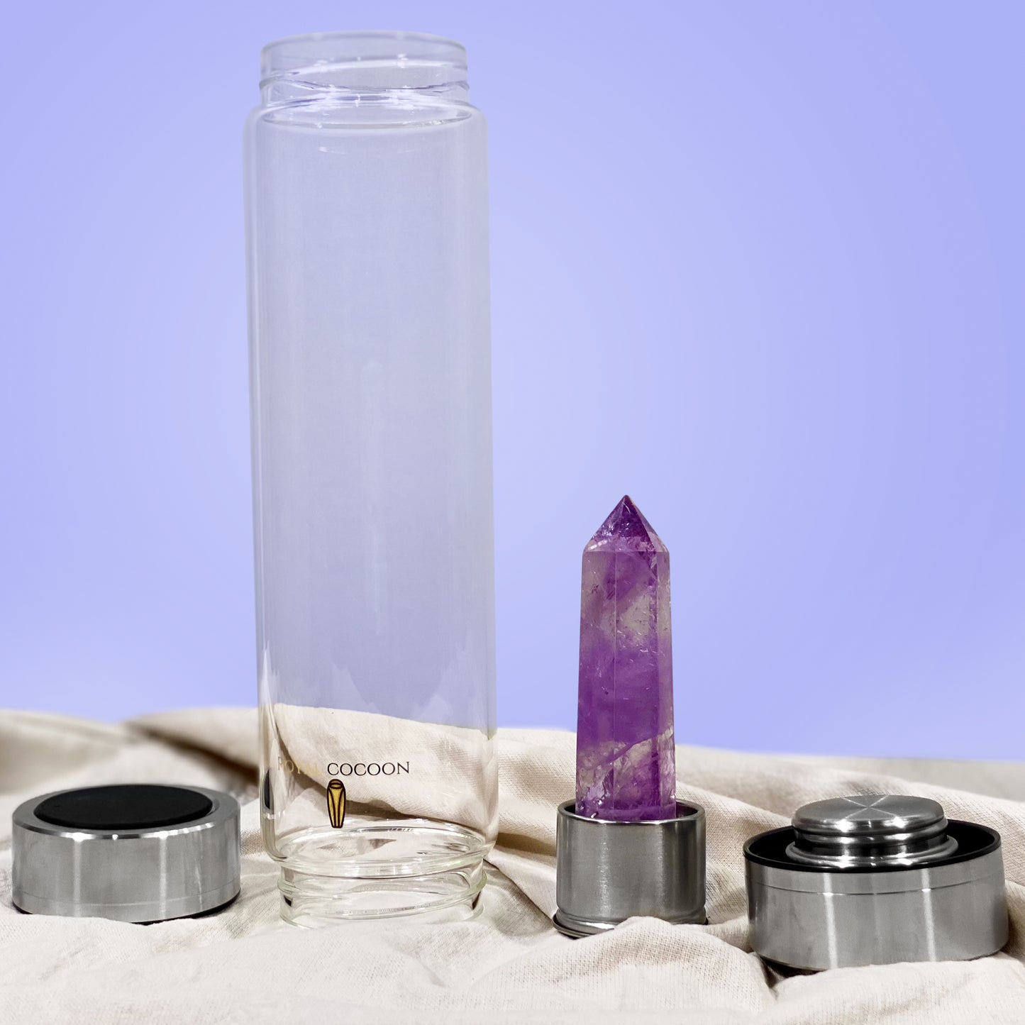 Amethyst ☽ Crystal Water (Stainless Steel) - Wholesale