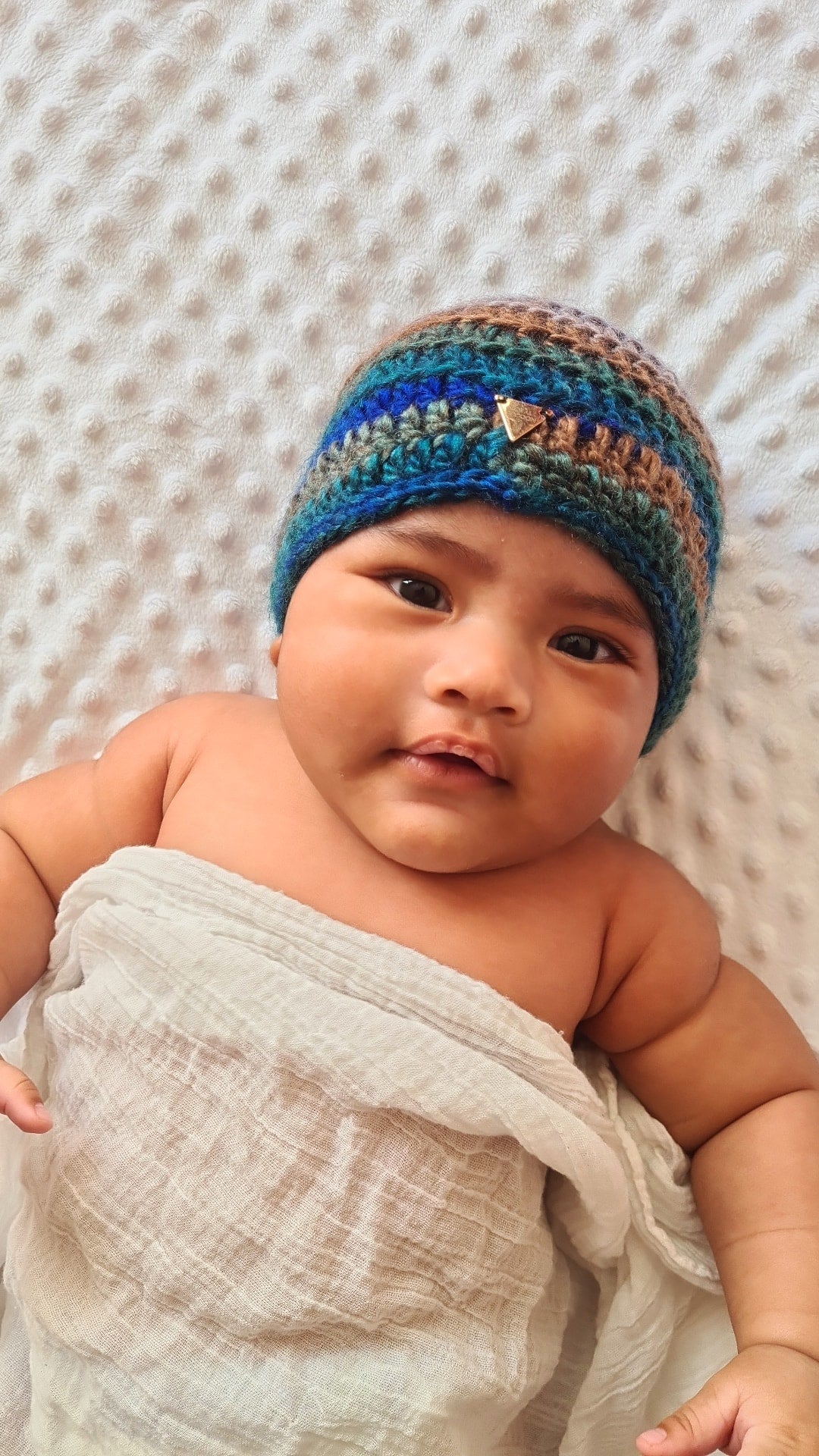 Baby Beanie Handknitted ~Wild One- Wholesale
